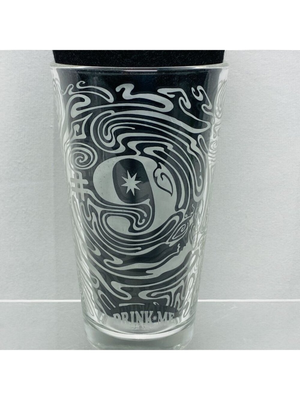 Magic Hat Brewing Co #9 Drink Me Beer Pint Glass Psychedelic Swirl Design